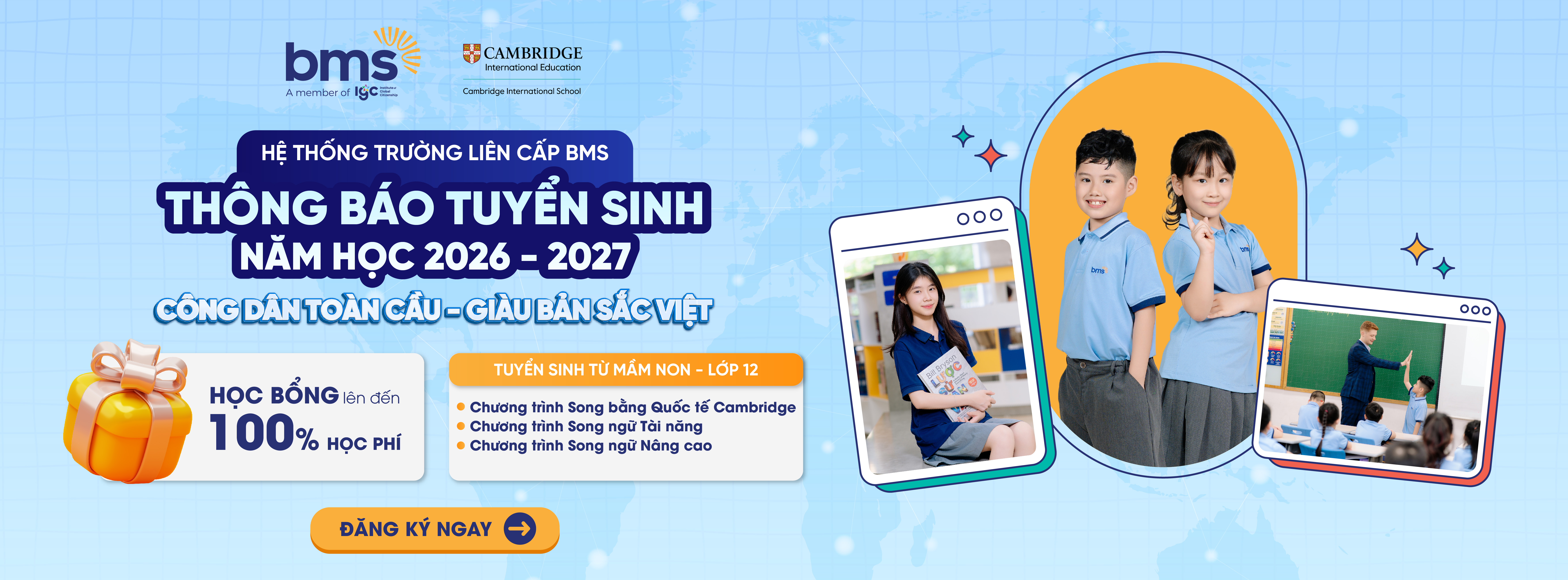 Thông tin tuyển sinh THCS - THPT